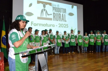Foto - FORMATURA DO PROJETO “FEIRA DO PRODUTOR RURAL”
