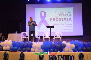 Foto - PREFEITURA REALIZA PALESTRA EM COMEMORAÇÃO AO NOVEMBRO AZUL.