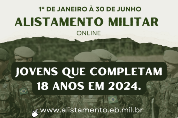 ALISTAMENTO MILITAR DE 2024.