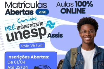 UNESP ABRE INSCRIÇÕES PARA CURSINHO ONLINE PRÉ-UNIVERSITÁRIO!