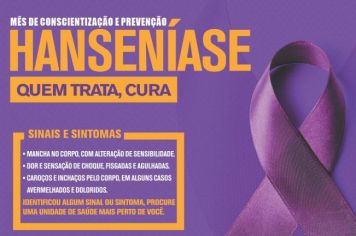 JANEIRO ROXO, MÊS DE CONSCIENTIZAÇÃO E PREVENÇÃO DA HANSENÍASE.