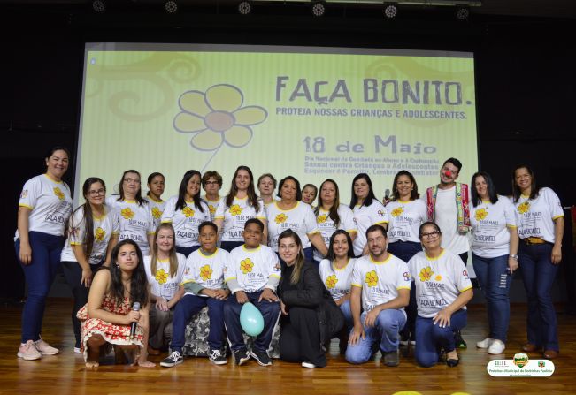 PREFEITURA MUNICIPAL JUNTAMENTE COM A SECRETARIA MUNICIPAL DE ASSISTÊNCIA SOCIAL REALIZAM AÇÕES EM PROL DO DIA 18 DE MAIO.