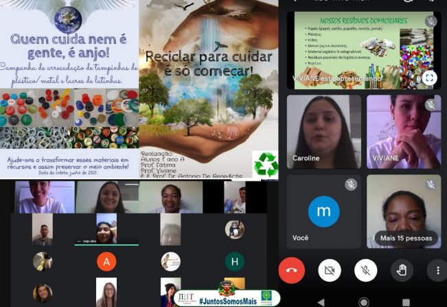 COORDENADORIA DO MEIO AMBIENTE REALIZA PALESTRA ONLINE COM ALUNOS  DA ESCOLA ESTADUAL ANTÔNIO DE BENEDICTIS