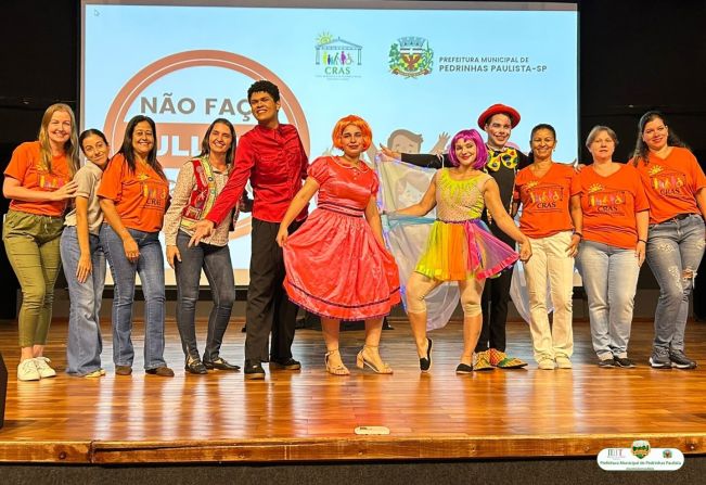 CRAS DE PEDRINHAS PAULISTA REALIZA AÇÃO PARA A CONSCIENTIZAÇÃO DO COMBATE AO BULLYING NAS ESCOLAS.